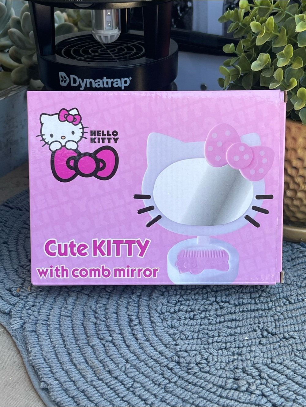 Hello Kitty Pink Cute Kitty Comb Mirror